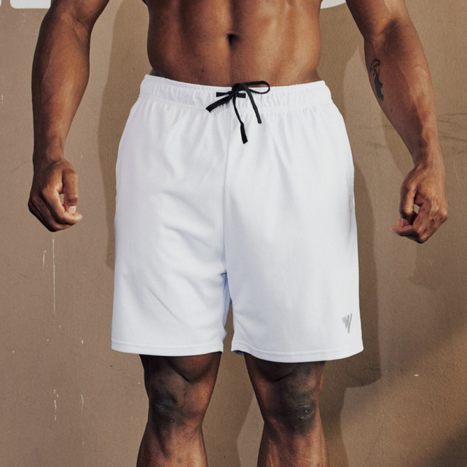 윈어블 남성용 무지 운동 헬스 트레이닝 밴딩 포켓 5부 데일리 반바지