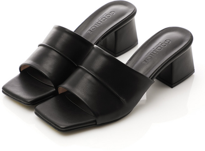 갓슈 여성용 홀리젼 토오픈 미들힐 뮬 5cm