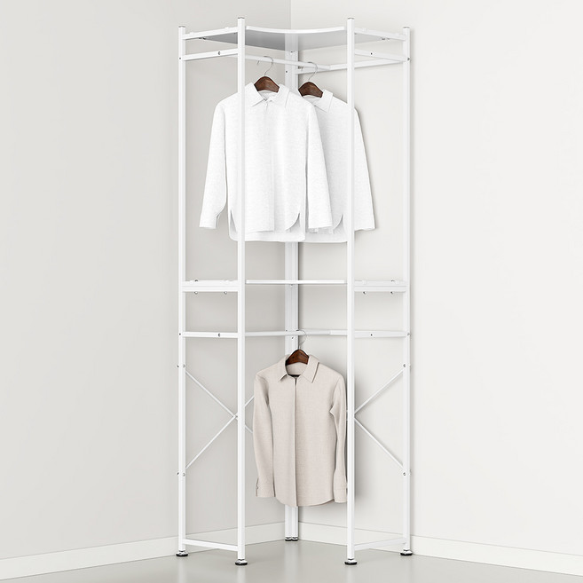 HABITY 高級轉角吊衣架, 白色