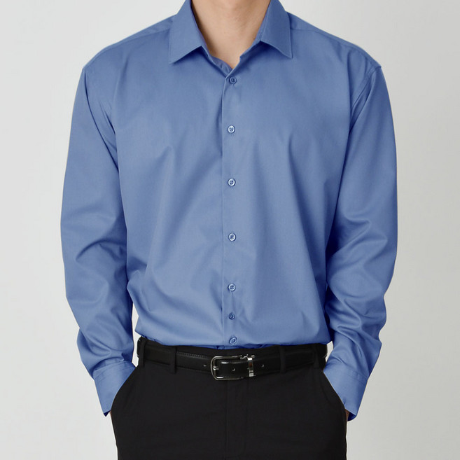 가이스토리 남성용 빅사이즈 기본 무지 스판 데일리 셔츠