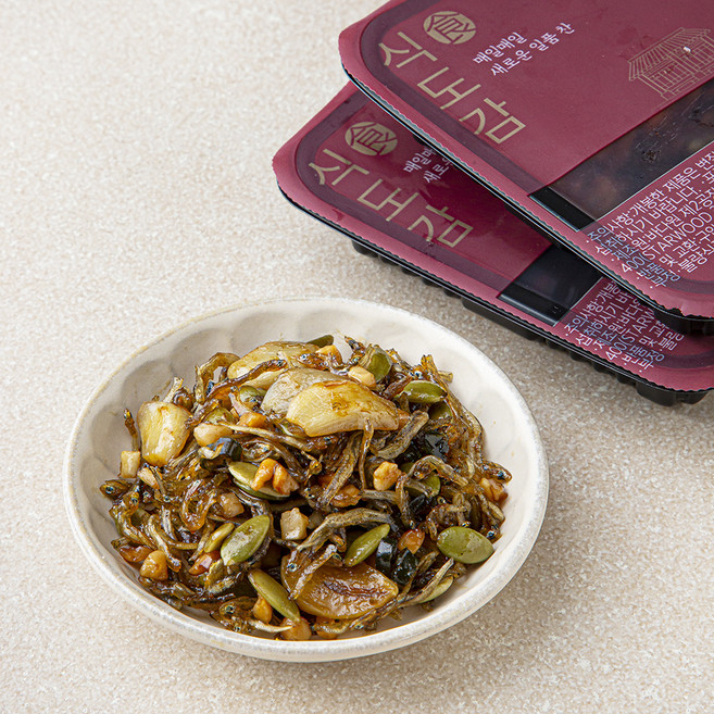 식도감 마늘 멸치볶음 반찬, 70g, 2팩