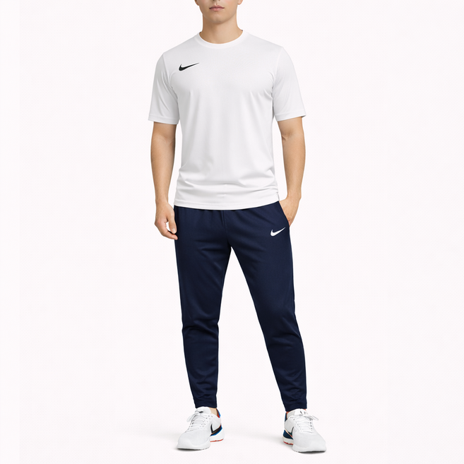 NIKE 耐吉 男款 Swoosh 短袖T恤 + 訓練長褲套裝