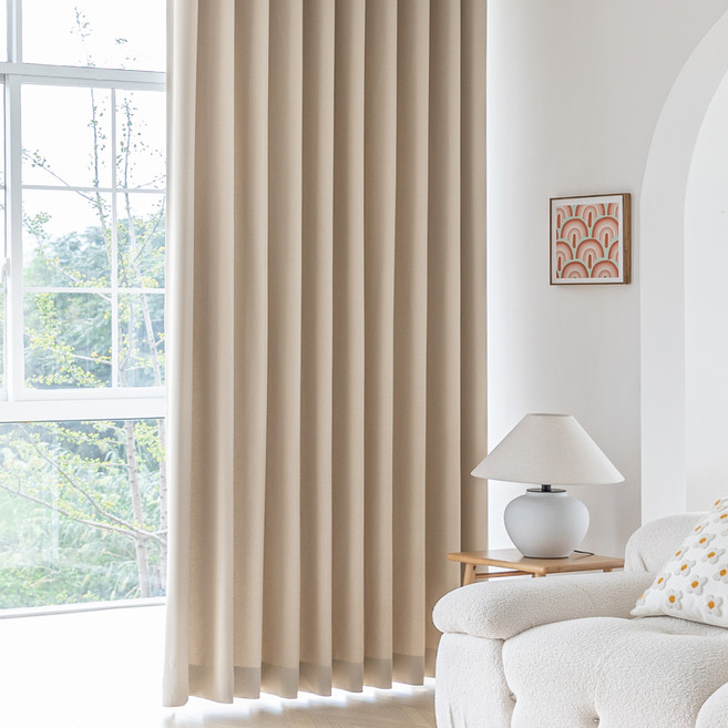 미소홈 루미엘 사계절 형상기억 아일렛형 암막커튼 2p