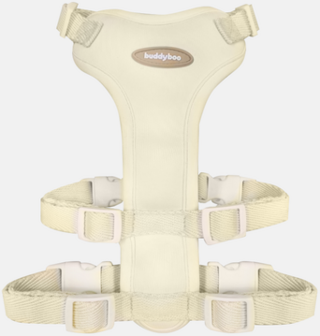 버디부 강아지 힐링 하네스, 베이지, 1개