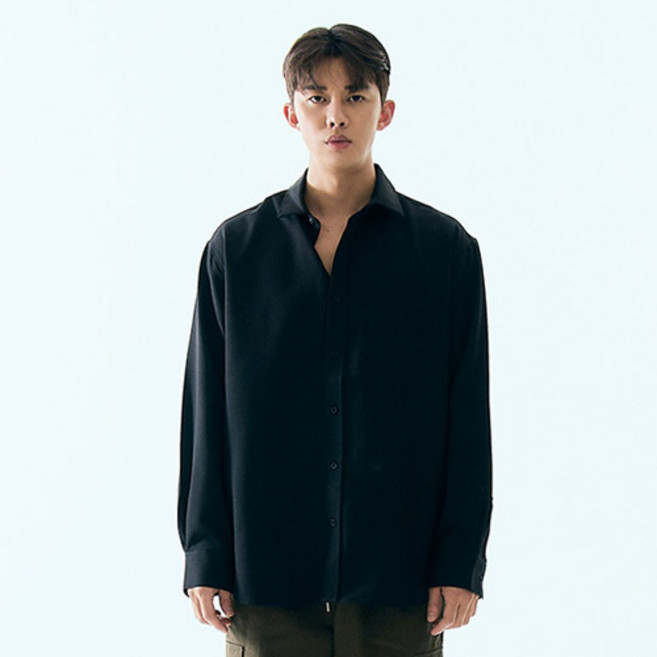 크램프 남성용 빅사이즈클럽 CRAMP 루즈핏 링클 프리 긴팔 셔츠