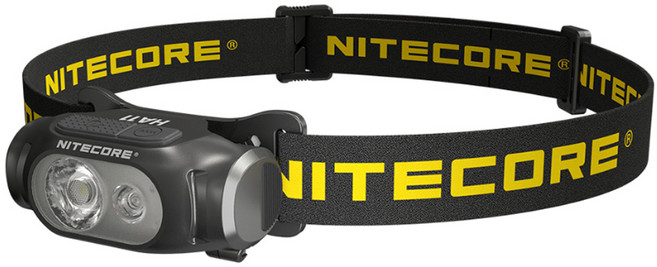 NITECORE 奈特科爾 極輕量化 多功能頭燈 帽夾 HA11, 1個, 黑色 + 白光 + 紅光