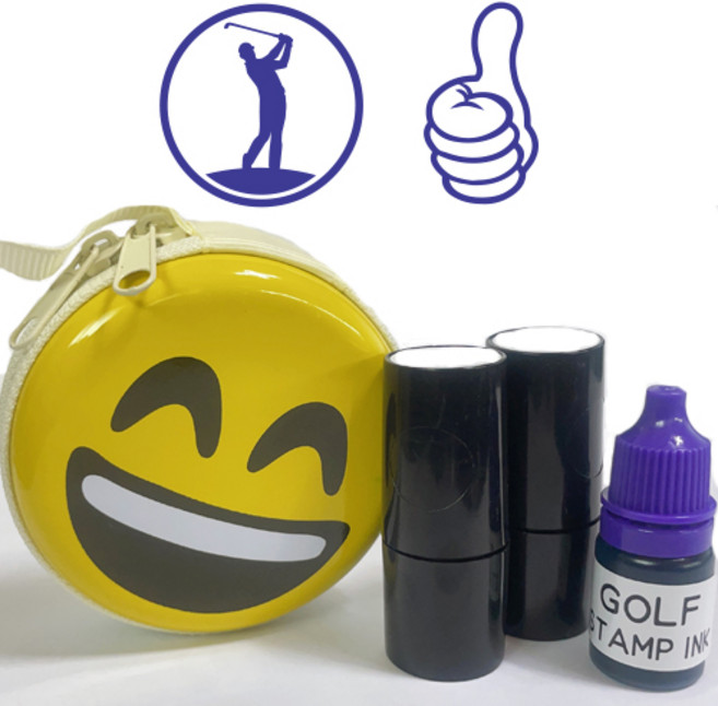 애플 골프공 스탬프 세트, PURPLE C, 1세트
