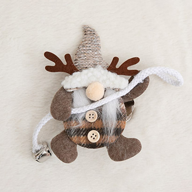 플라워트리 로프 산타 커튼집게 16cm, 브라운, 1개