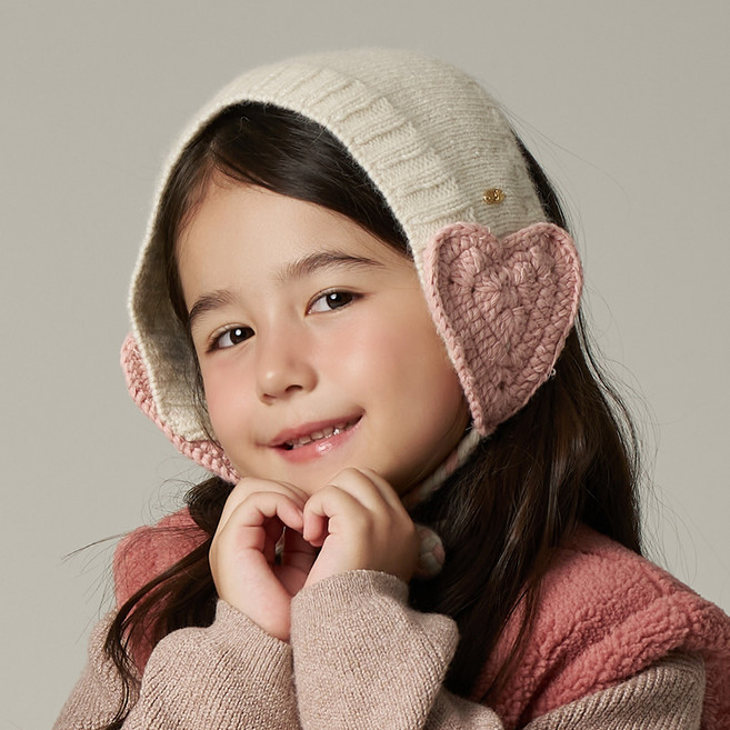 화이트샌즈 아동용 라쿤 하트 이어머프 리보르