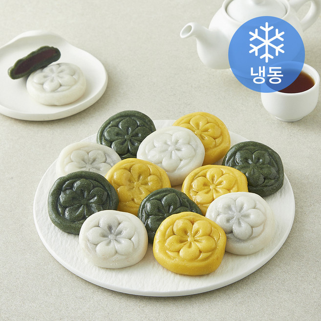 키친고메 굳지 않는 팥앙꼬 꽃절편 (냉동), 500g, 1개, 1개입