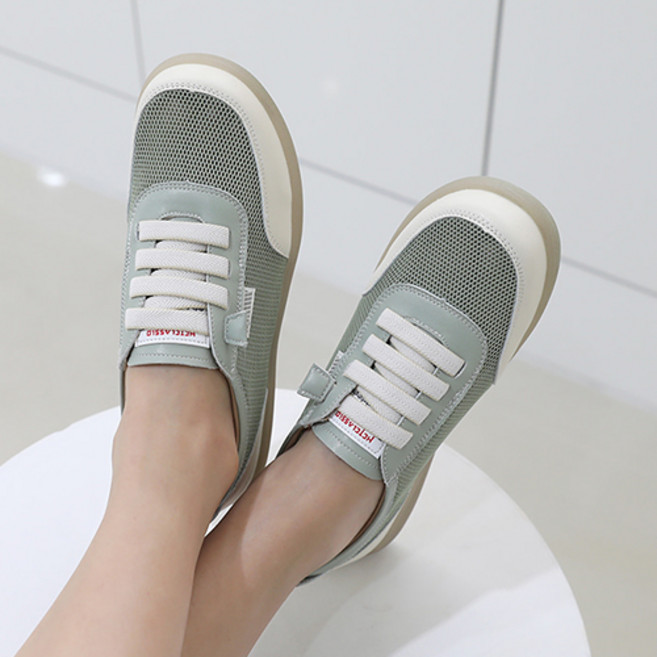 제이슈 소가죽 디오디 메쉬 통풍 스니커즈 운동화