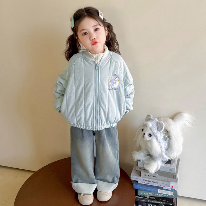 Starbean 厚實刷毛卡通鋪棉外套