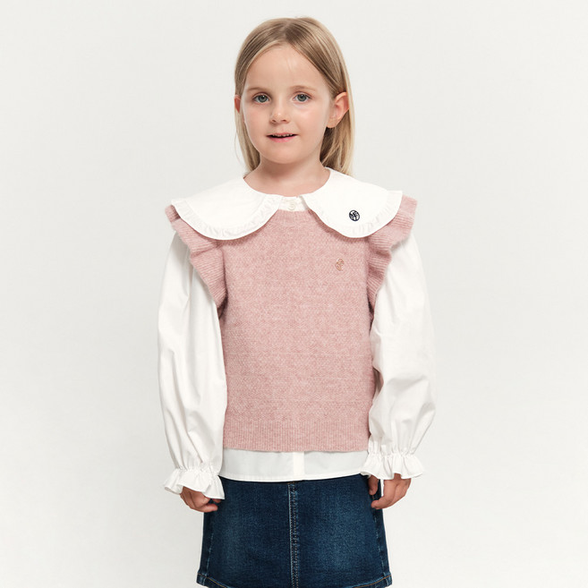 MaritheFrancoisGirbaud 兒童W荷葉邊針織背心
