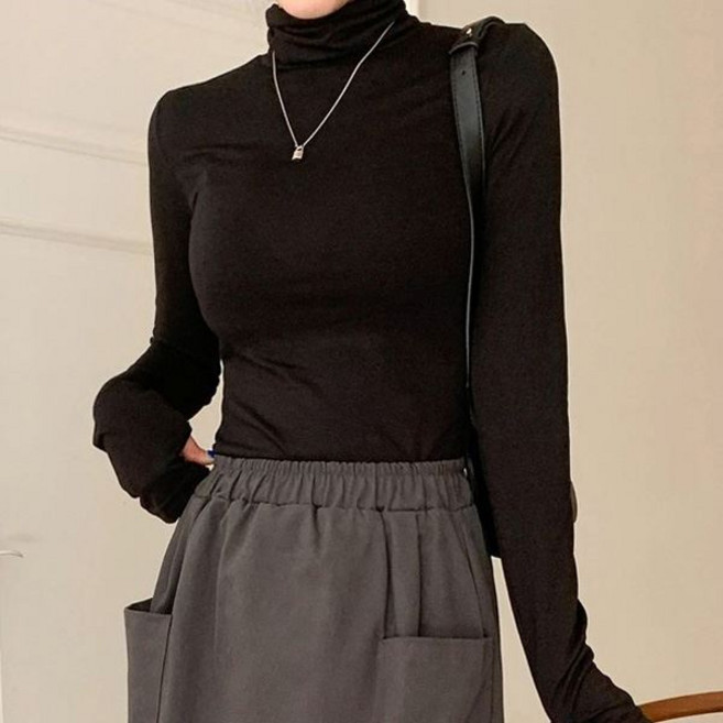 슈가펀 여성용 그렌트 워머 폴라 티셔츠