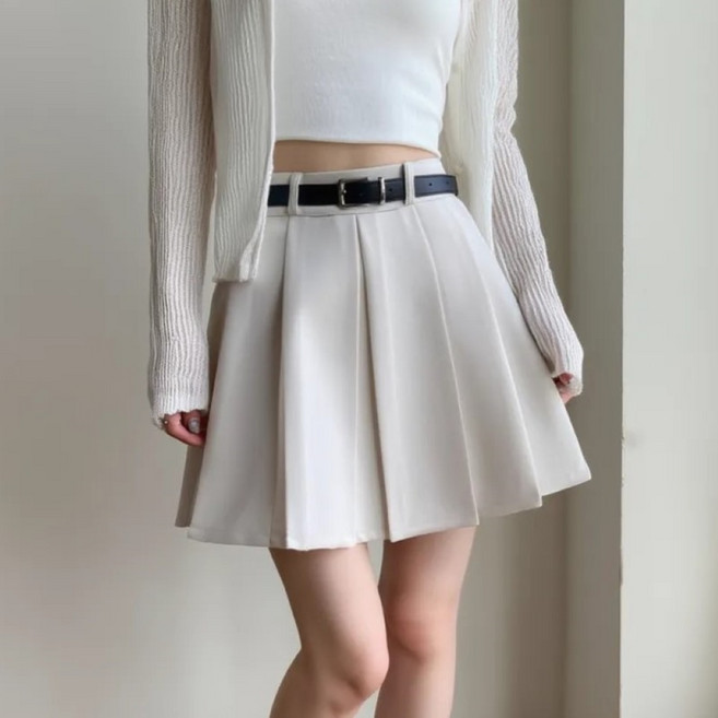 UNHEVE 女款百褶迷你裙