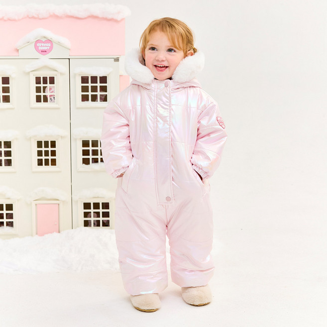 New Kids On Esther Bunny Little 兒童亮片鈴鐺全息圖滑雪服