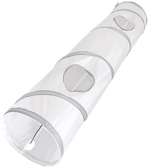 둥둥펫 고양이 I자형 숨숨 터널 장난감, 혼합색상, 1개