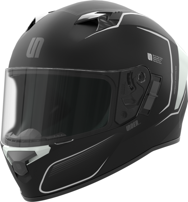 언더바 오토바이 헬멧 U-01, White