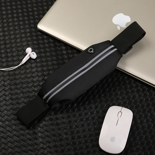 디드로케이 심플한 스포츠 러닝 벨트, 블랙, 1개