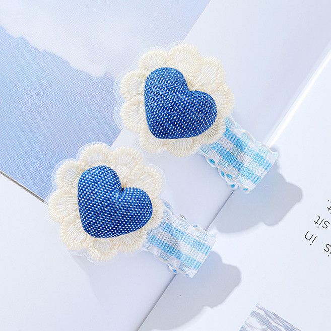 도도앤뉴 블루스웨트 하트 헤어핀 2p