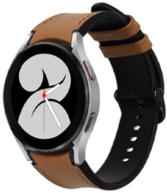 OVERGEAR Galaxy Watch 皮革錶帶 20MM, LH 1 駝色
