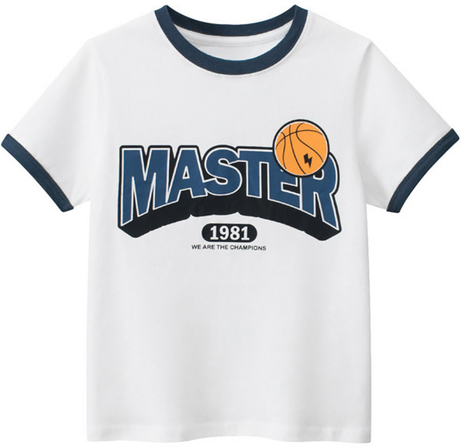 스타빈 아동용 라인배색 반팔 티셔츠