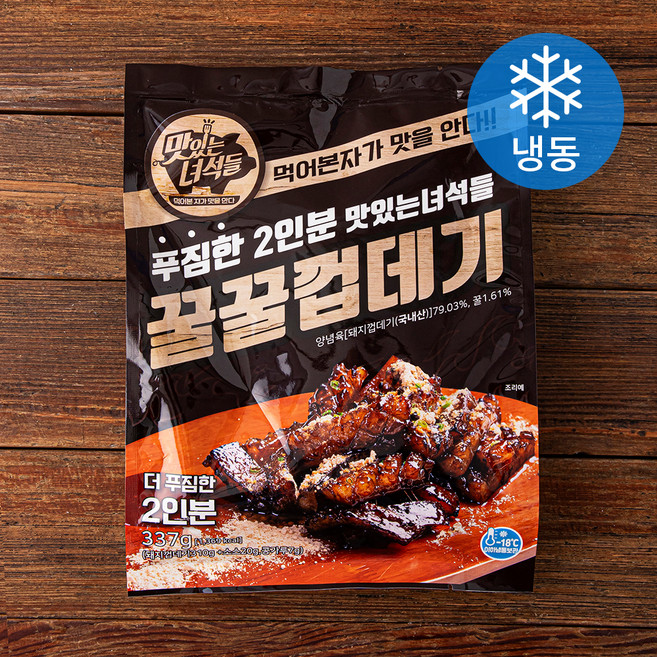 맛있는녀석들 꿀꿀 껍데기 2인분 (냉동), 337g, 1개