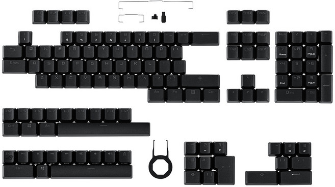 에이수스 ROG PBT KEYCAP SET, 블랙, 90MP0280-BAUA00