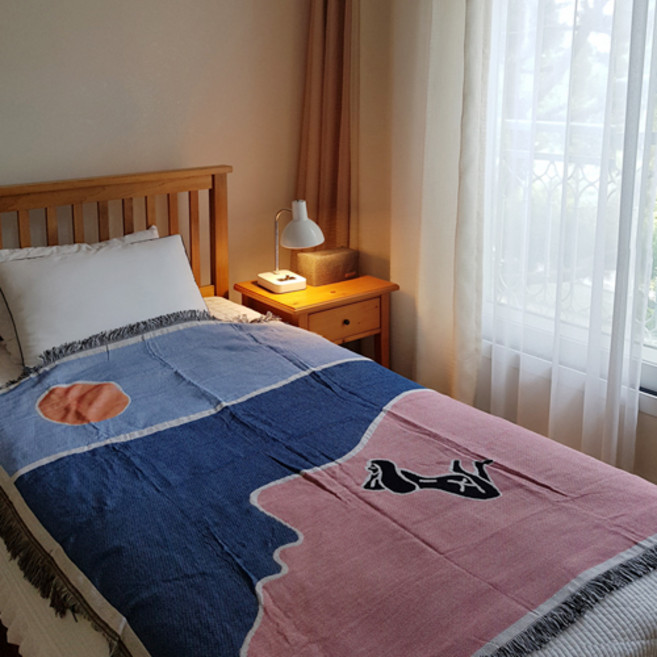 해변얼굴 다용도 블랭킷