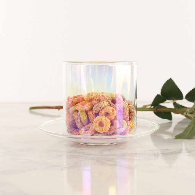 마카 MOR 홀로그램 오로라 내열컵 350ml C07, 혼합색상, 1개