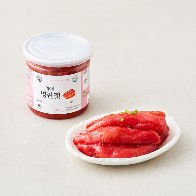 자연다감 녹차 명란젓, 400g, 1개