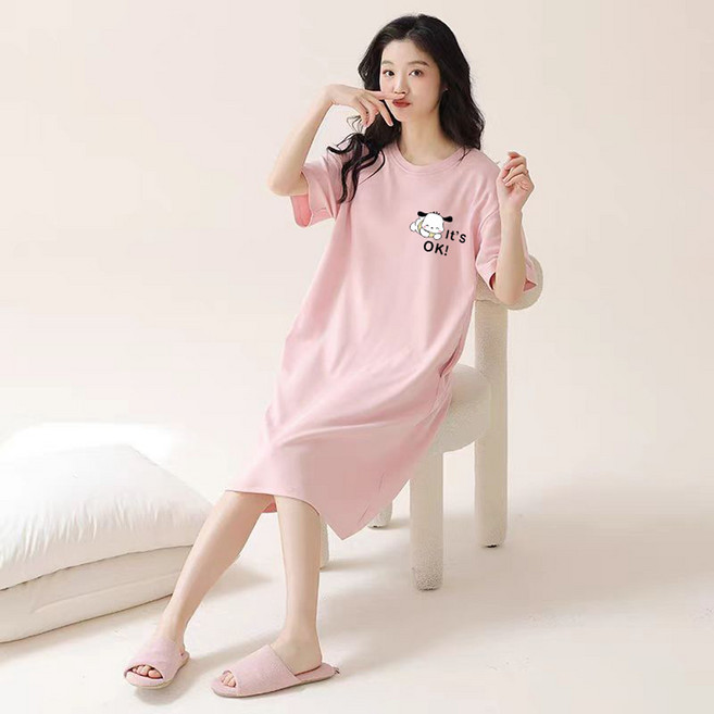 비올라 여성용 실내용 홈웨어 원피스 Vio0043