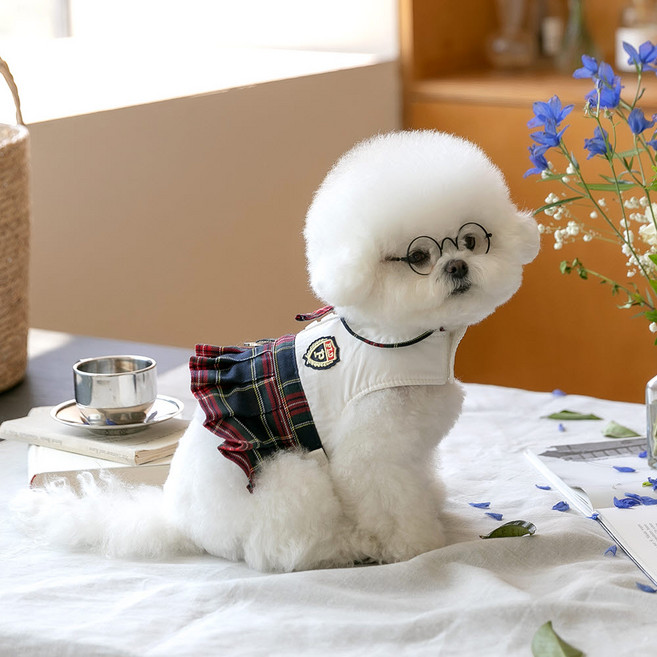 펫츠랜드 강아지 엘리트 리본 하네스, 레드, 1개