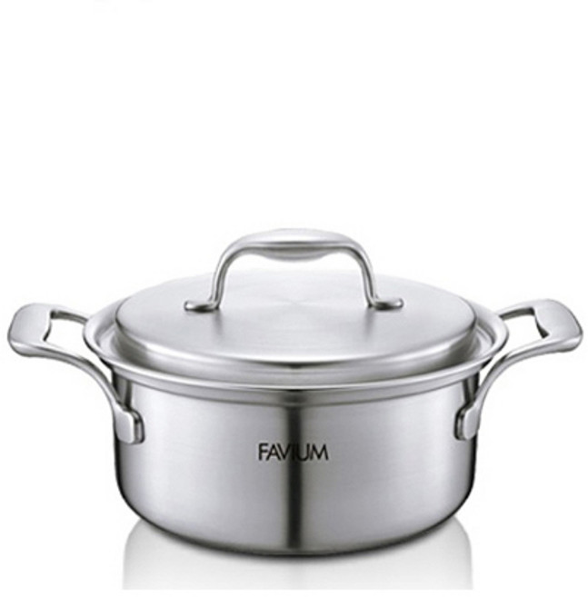 PN풍년 파비움 통5중 스테인리스 양수 냄비 20cm, 32.5 x 21.9 x 15.5 cm