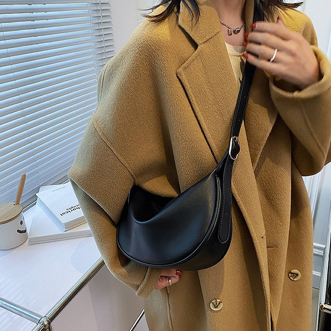 엘쏘 여성용 심플 라운드 크로스백