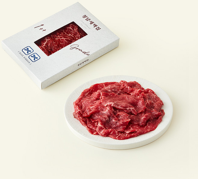 청담새벽집 한우 1++등급 (9) 불고기용 (냉장), 1개, 200g