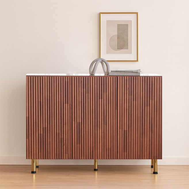 파로마 브릭 템바보드 골드다리 높은 거실장 1200 방문설치, 발리오크