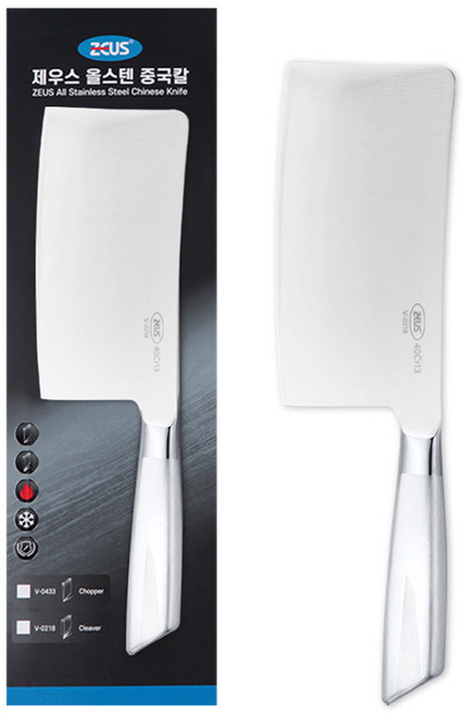 제우스 일체형 중식도 클리버형, 혼합색상