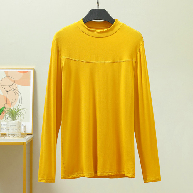 스타 세미 모달 얇은 임부 긴팔 티셔츠