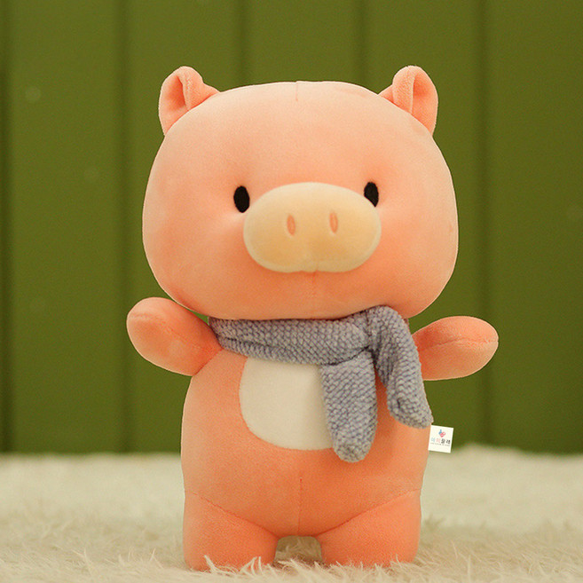 아이끌레 애니멀 포크 모찌 인형, 23cm, 돼지, 1개