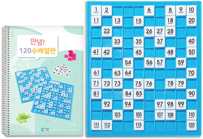 가베가족 안녕 120 수배열판 활동 키트 세트, 1세트 - 쿠팡