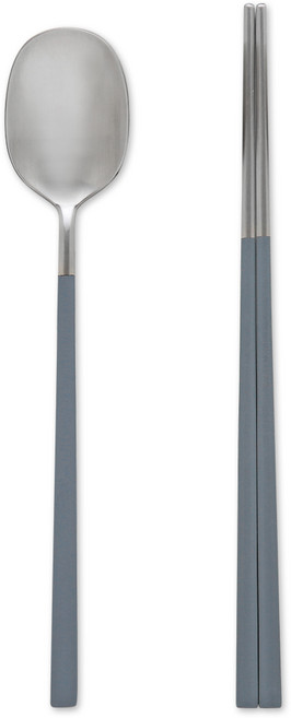 코스틱 제이테이블 국내산 프리미엄 스텐316 더 달콤 수저 세트, 그레이, 1세트, 숟가락 + 젓가락