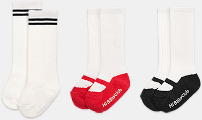 하이베이비키즈 아동용 슈즈 2종 + 두줄 니삭스 세트