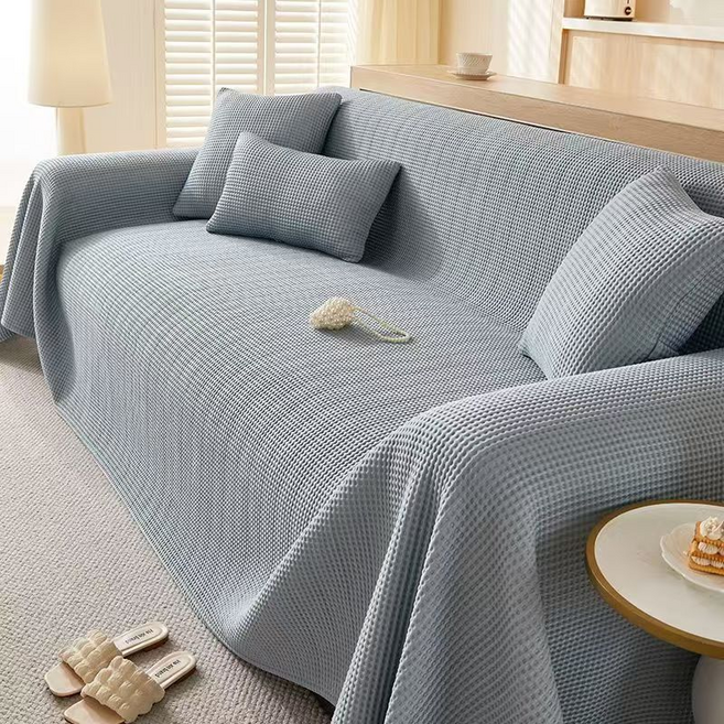 忒伊亞 柔軟多用途罩巾 風格沙發罩, 灰色, 1個