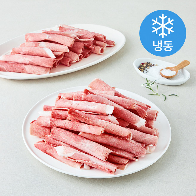 수입 돼지 앞다리살 대패 돌돌말이 (냉동), 1개, 1kg