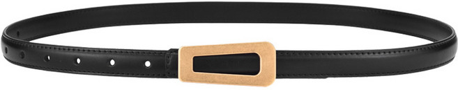 딥톡 여성용 소가죽 언발장식 스키니 벨트 DT0121