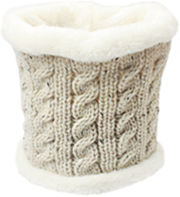 카르닉 꽈배기 니트퍼 넥워머, 베이지(TKN001)
