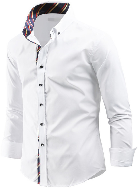 다꾸앙 남성용 온에어 배색 긴팔 셔츠 C04D14_ss1950