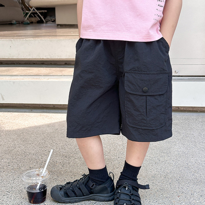조이멀티 엠케이 아동용 버뮤다카고 바스락 5부 와샤 밴딩 반바지