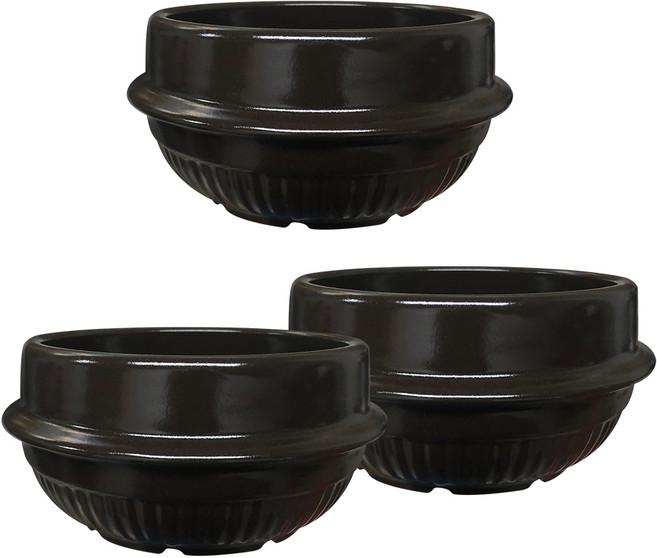 Happy Jung Korea 直火陶瓷湯鍋 解酒湯鍋 A款 Set 3個 越南產, 12.5cm, 3入